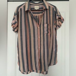Short sleeve striped top